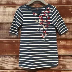 Tea Collection striped dress with flowers